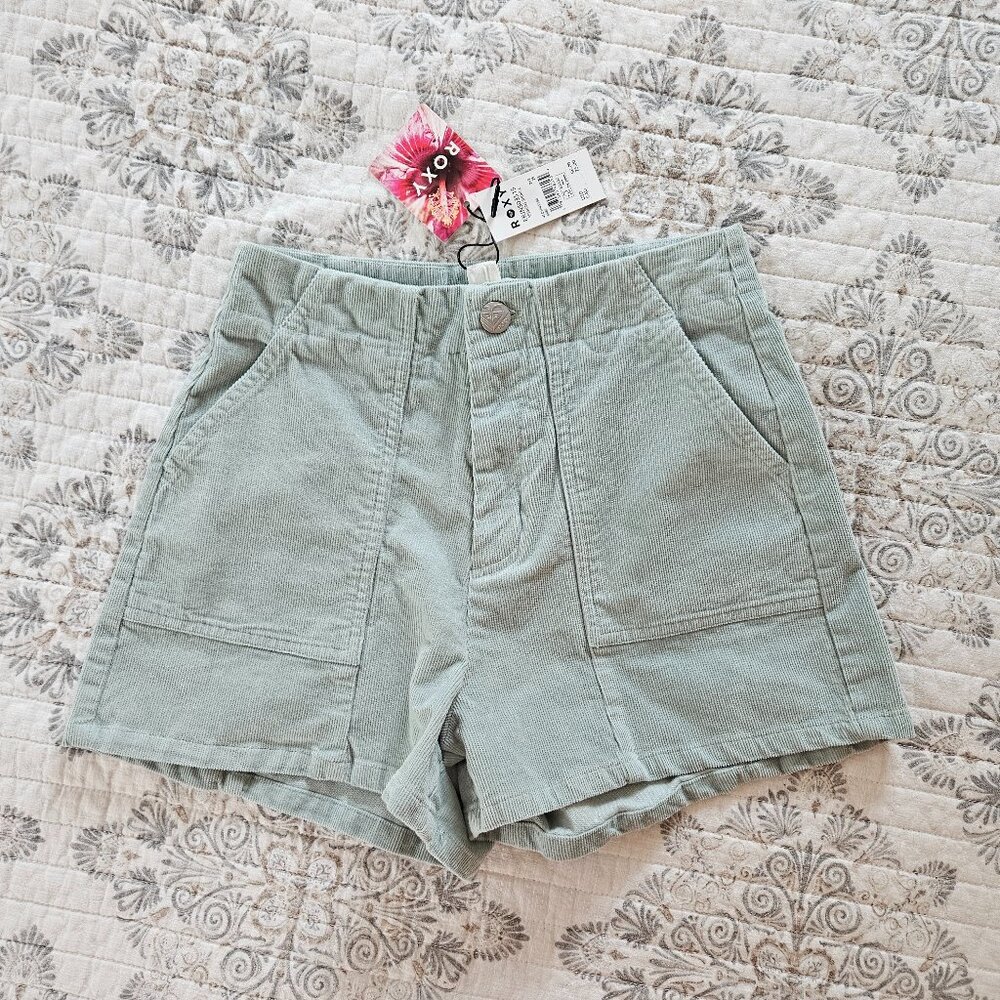 Roxy Mint Green High Waist Shorts